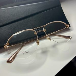 Dior gold lenses